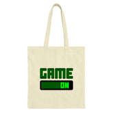 Game On Tote Bag, Gamer Gift, Video Game Lover, Gaming Tote, Gift for Gamers, Playful Tote Bag, Fun Design, Everyday Tote, Novelty Bag - Tawshia